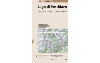 Wanderkarten Schweiz & FL Landeskarte der Schweiz 1298, Lago di Poschiavo 1:25.000 Bundesamt für Landestopographie