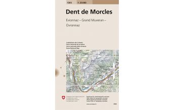 Hiking Maps Switzerland Landeskarte der Schweiz 1305, Dent de Morcles 1:25.000 Bundesamt für Landestopographie