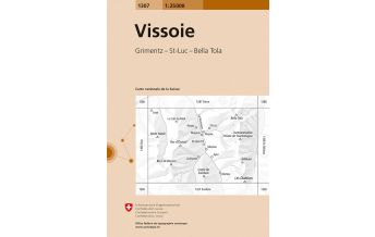 Hiking Maps Switzerland Landeskarte der Schweiz 1307, Vissoie 1:25.000 Bundesamt für Landestopographie