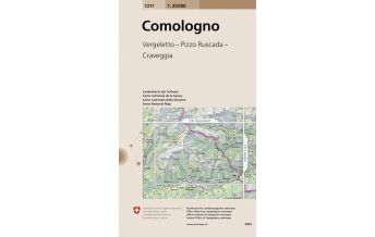 Wanderkarten Schweiz & FL Landeskarte der Schweiz 1311, Comologno 1:25.000 Bundesamt für Landestopographie