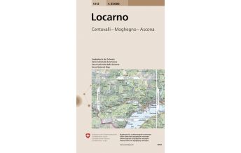 Wanderkarten Schweiz & FL Landeskarte der Schweiz 1312, Locarno 1:25.000 Bundesamt für Landestopographie