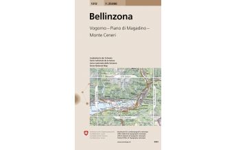 Hiking Maps Switzerland Landeskarte der Schweiz 1313, Bellinzona 1:25.000 Bundesamt für Landestopographie