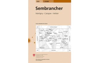 Wanderkarten Schweiz & FL Landeskarte der Schweiz 1325, Sembrancher 1:25.000 Bundesamt für Landestopographie