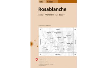 Hiking Maps Switzerland Landeskarte der Schweiz 1326, Rosablanche 1:25.000 Bundesamt für Landestopographie