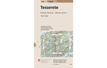 Wanderkarten Schweiz & FL Landeskarte der Schweiz 1333, Tesserete 1:25.000 Bundesamt für Landestopographie