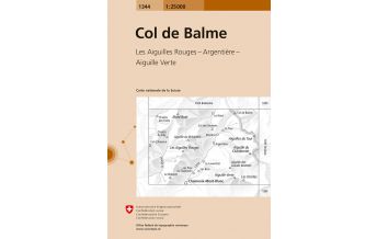 Hiking Maps France Landeskarte der Schweiz 1344, Col de Balme 1:25.000 Bundesamt für Landestopographie