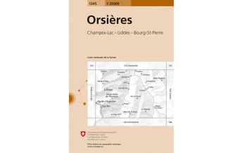 Hiking Maps Switzerland Landeskarte der Schweiz 1345, Orsières 1:25.000 Bundesamt für Landestopographie