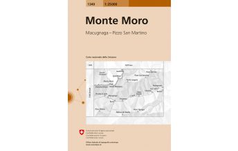 Wanderkarten Schweiz & FL Landeskarte der Schweiz 1349, Monte Moro 1:25.000 Bundesamt für Landestopographie