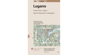 Hiking Maps Switzerland Landeskarte der Schweiz 1353, Lugano 1:25.000 Bundesamt für Landestopographie