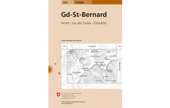 Hiking Maps Switzerland Landeskarte der Schweiz 1365, Grand St-Bernard/Grosser St. Bernhard 1:25.000 Bundesamt für Landestopographie