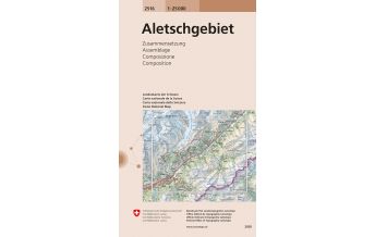 Wanderkarten Schweiz & FL Landeskarte der Schweiz 2516, Aletschgebiet 1:25.000 Bundesamt für Landestopographie