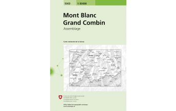 Wanderkarten Schweiz & FL Landeskarte der Schweiz 5003, Mont Blanc, Grand Combin 1:50.000 Bundesamt für Landestopographie