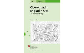 Hiking Maps Switzerland Landeskarte der Schweiz 5013, Oberengadin/Engiadin'Ota 1:50.000 Bundesamt für Landestopographie