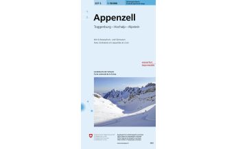Skitourenkarten Landeskarte der Schweiz 227-S (Skitourenkarte), Appenzell 1:50.000 Bundesamt für Landestopographie