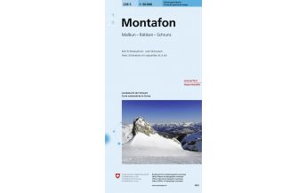 Skitourenkarten Landeskarte der Schweiz 238-S (Skitourenkarte), Montafon 1:50.000 Bundesamt für Landestopographie