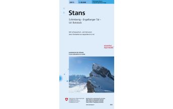 Ski Touring Maps Landeskarte der Schweiz 245-S (Skitourenkarte), Stans 1:50.000 Bundesamt für Landestopographie