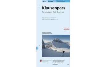 Skitourenkarten Landeskarte der Schweiz 246-S (Skitourenkarte), Klausenpass 1:50.000 Bundesamt für Landestopographie