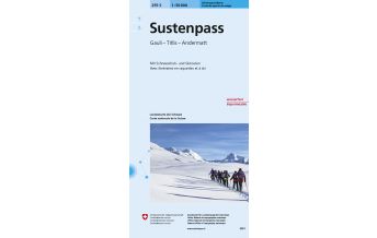 Ski Touring Maps Landeskarte der Schweiz 255-S (Skitourenkarte), Sustenpass 1:50.000 Bundesamt für Landestopographie