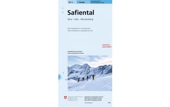 Ski Touring Maps Landeskarte der Schweiz 257-S (Skitourenkarte), Safiental 1:50.000 Bundesamt für Landestopographie