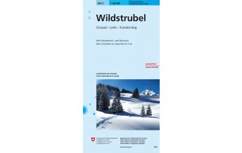 Ski Touring Maps 263S Wildstrubel Schneesportkarte Bundesamt für Landestopographie