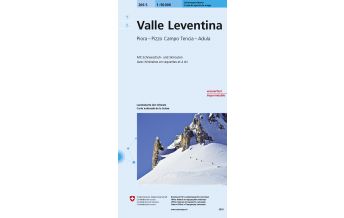 Ski Touring Maps Landeskarte der Schweiz 266-S (Skitourenkarte), Valle Leventina 1:50.000 Bundesamt für Landestopographie