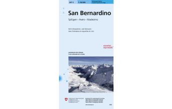 Ski Touring Maps Landeskarte der Schweiz 267-S (Skitourenkarte), San Bernardino 1:50.000 Bundesamt für Landestopographie