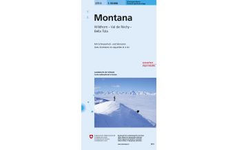 Skitourenkarten Landeskarte der Schweiz 273-S (Skitourenkarte), Montana 1:50.000 Bundesamt für Landestopographie