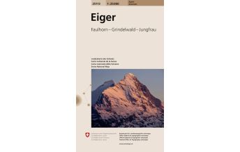Wanderkarten Schweiz & FL Landeskarte der Schweiz 25113, Eiger 1:25.000 Bundesamt für Landestopographie