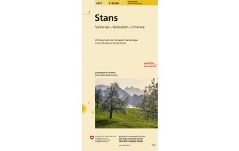Hiking Maps Switzerland 245T Stans Wanderkarte Bundesamt für Landestopographie
