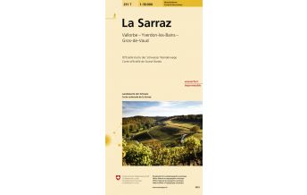 Hiking Maps Switzerland 251T La Sarraz Carte d'excursions Bundesamt für Landestopographie