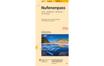 Hiking Maps Switzerland Landeskarte der Schweiz 265 T, Nufenenpass 1:50.000 Bundesamt für Landestopographie