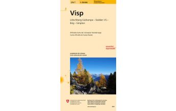 Wanderkarten Schweiz & FL 274T Visp Wanderkarte Bundesamt für Landestopographie