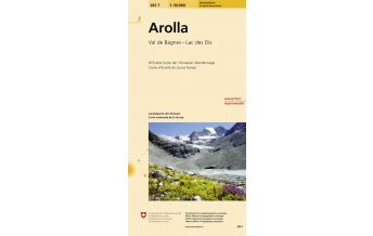 Wanderkarten Schweiz & FL Arolla 1:50.000 Bundesamt für Landestopographie