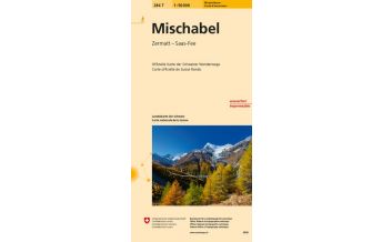 Hiking Maps Switzerland Landeskarte der Schweiz 284T, Mischabel 1:50.000 Bundesamt für Landestopographie
