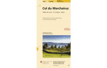 Wanderkarten 460T Col du Marchairuz Bundesamt für Landestopographie