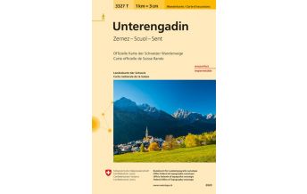 3327T Unterengadin Wanderkarte Bundesamt für Landestopographie