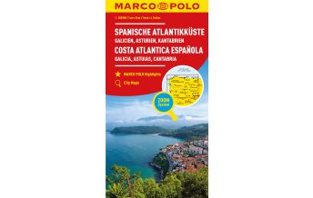 Straßenkarten MARCO POLO Karte Spanien, Spanische Atlantikküste 1:300.000 Mairs Geographischer Verlag Kurt Mair GmbH. & Co.