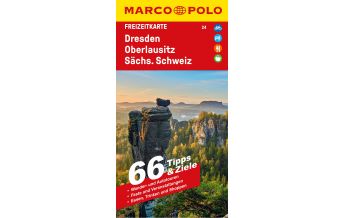 Road Maps MARCO POLO Freizeitkarte 24 Dresden, Oberlausitz, Sächsische Schweiz 1:100.000 Mairs Geographischer Verlag Kurt Mair GmbH. & Co.