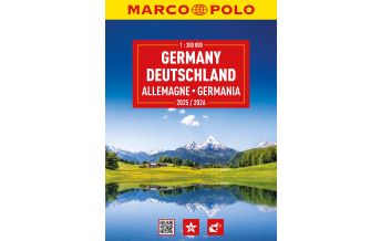 Road & Street Atlases MARCO POLO Reiseatlas 2025/2026 Deutschland 1:300.000 Mairs Geographischer Verlag Kurt Mair GmbH. & Co.