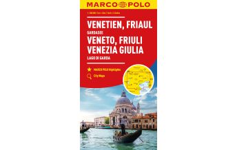 Road Maps Italy MARCO POLO Regionalkarte Italien 04 Venetien, Friaul, Gardasee 1:200.000 Mairs Geographischer Verlag Kurt Mair GmbH. & Co.