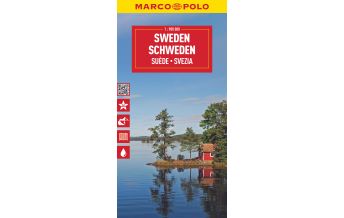 Road Maps Sweden Marco Polo Reisekarte Schweden 1:900.000 Mairs Geographischer Verlag Kurt Mair GmbH. & Co.