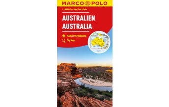 Straßenkarten MARCO POLO Kontinentalkarte Australien 1:4 Mio. Mairs Geographischer Verlag Kurt Mair GmbH. & Co.