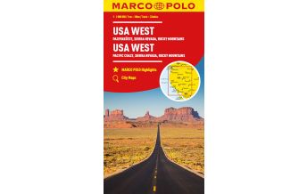 Road Maps MARCO POLO Kontinentalkarte USA West 1:2 Mio. Mairs Geographischer Verlag Kurt Mair GmbH. & Co.