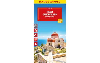 Straßenkarten MARCO POLO Reisekarte Griechenland (2-Karten-Set) 1:350.000 Mairs Geographischer Verlag Kurt Mair GmbH. & Co.