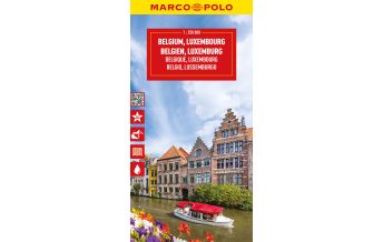 Road Maps MARCO POLO Reisekarte Belgien, Luxemburg 1:250.000 Mairs Geographischer Verlag Kurt Mair GmbH. & Co.