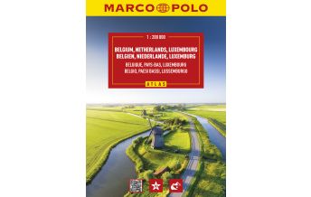 Reise- und Straßenatlanten MARCO POLO Reiseatlas Benelux 1:200.000 Mairs Geographischer Verlag Kurt Mair GmbH. & Co.