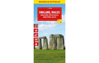 Straßenkarten Großbritannien MARCO POLO Reisekarte England, Wales (2-Karten-Set) 1:350.000 Mairs Geographischer Verlag Kurt Mair GmbH. & Co.