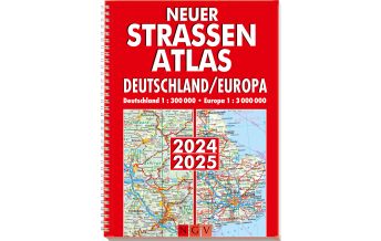 Reise- und Straßenatlanten Neuer Straßenatlas Deutschland/Europa 2024/2025 Naumann & Göbel Verlag