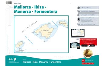 Seekarten Spanien Sportbootkarten Satz 9: Balearen (Ausgabe 2022/2023) Delius Klasing Verlag