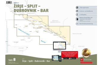 Nautical Charts Croatia and Adriatic Sea Sportbootkarten Satz 8: Adria 2 (Ausgabe 2023/2024) Delius Klasing Verlag GmbH